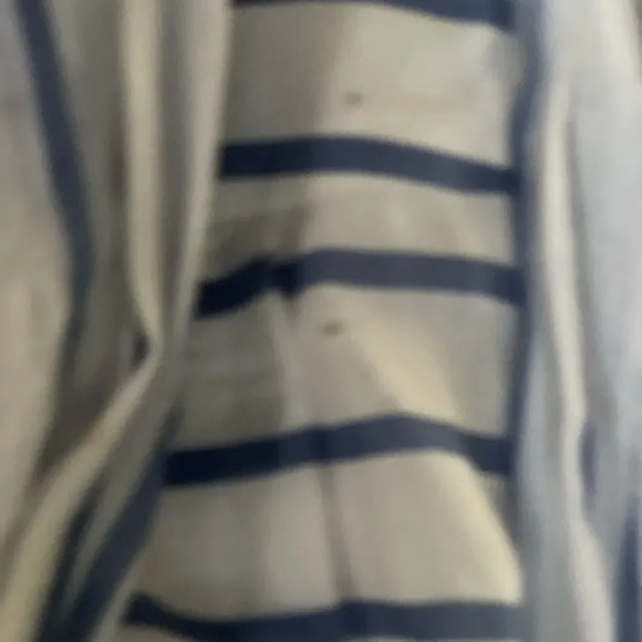 Zara Striped Cotton/silk blend skirt wrap waist small with flaw - Picture 8 of 8